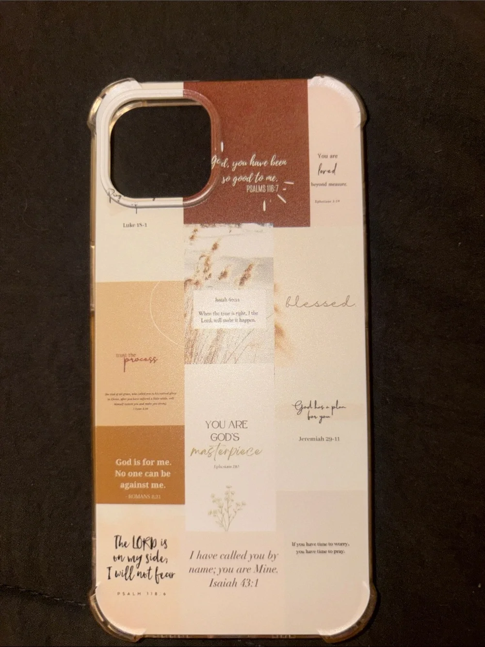 Beige & Brown Christian Phone Case - iPhone 13